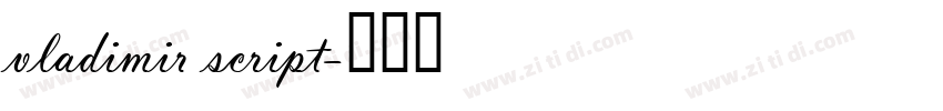 vladimir script字体转换